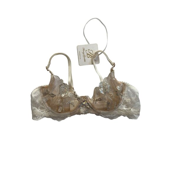 Honey Birdette Whitney Bra in Ivory - Picture 1 of 5